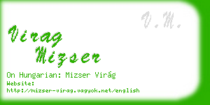 virag mizser business card