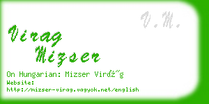 virag mizser business card